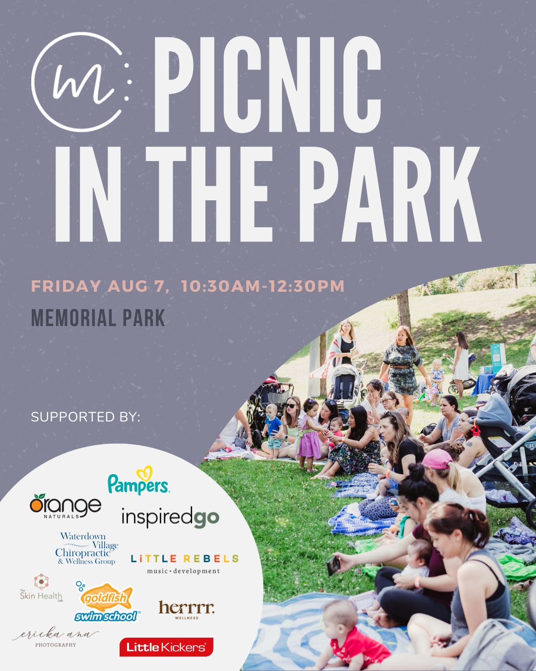 FREE!! Picnic in the Park: August 7th 2026 - Music, Giveaways & More!
