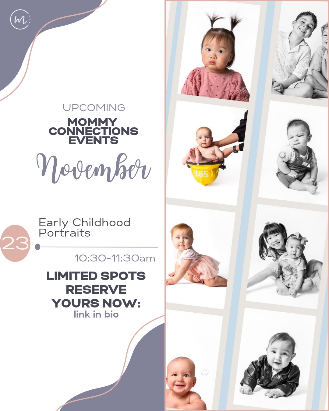 PopUp Event : Early Childhood Portraits (free photo!)