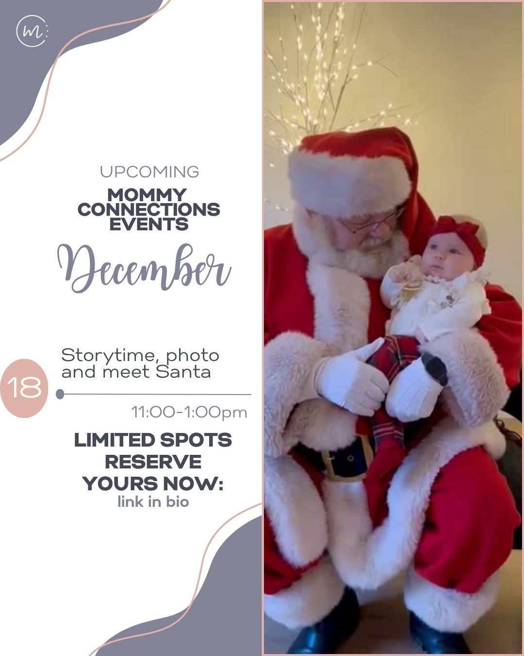 Christmas Magic : Storytime, Photo and meet Santa! 11:00am-12:00nn