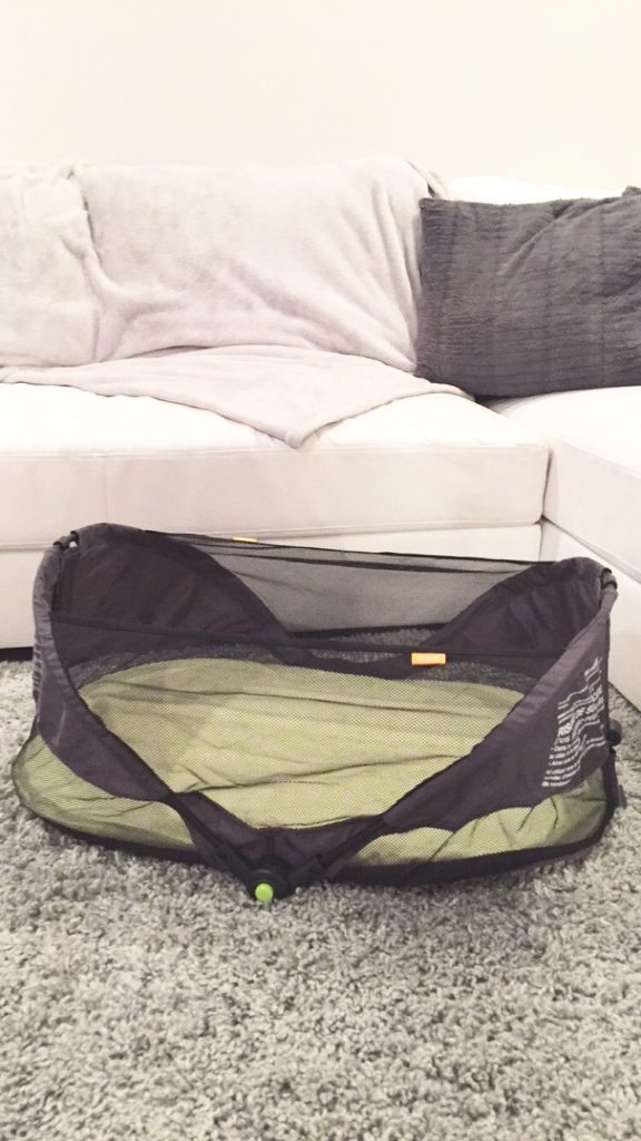 Brica Fold'n Go Travel Bassinet Review | Mommy Connections Lethbridge
