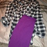 Flannel shirt and leggins