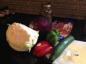 crunchy salad ingredients