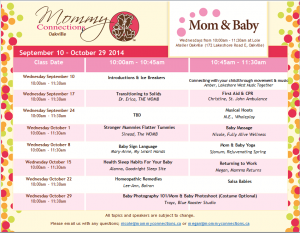Mom & Baby Oakville _ Fall 2014
