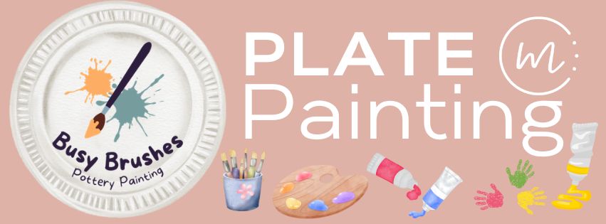 Busy Brushes Plate Painting - THURS OCT 29th 10am