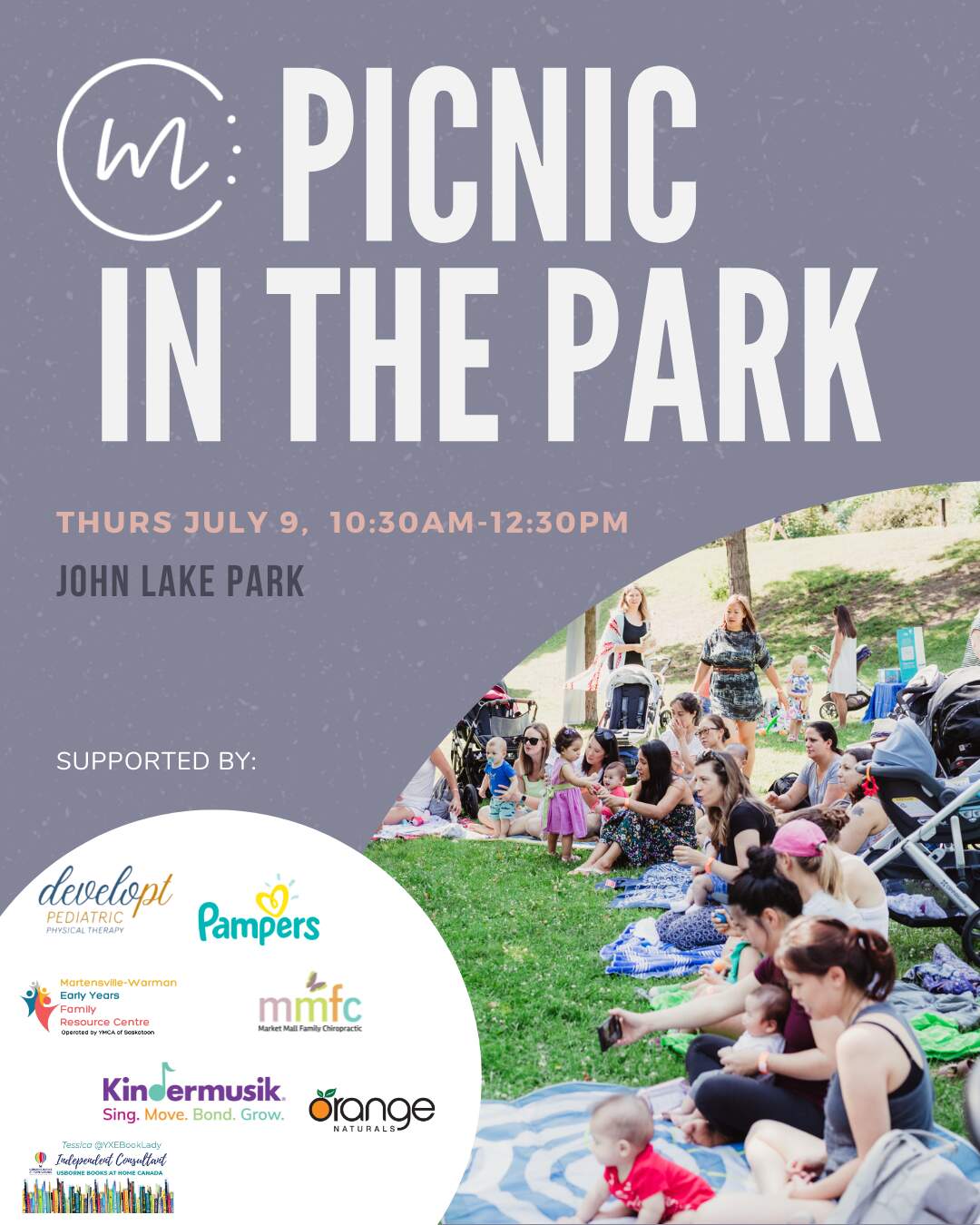 FREE!  Picnic in the Park – Thursday July 9, 10:30AM-12:30PM @ John Lake Park