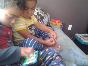 Brax and Chase playing kidlo